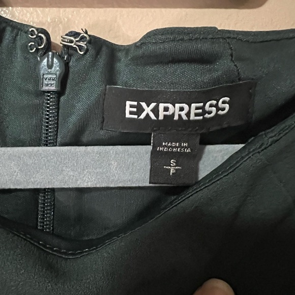 Express Dark Green Midi Dress - Picture 2 of 4